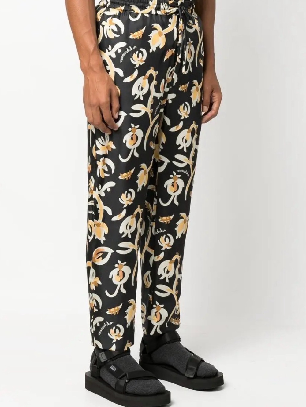 Nanushka Men's Black Silk Pants